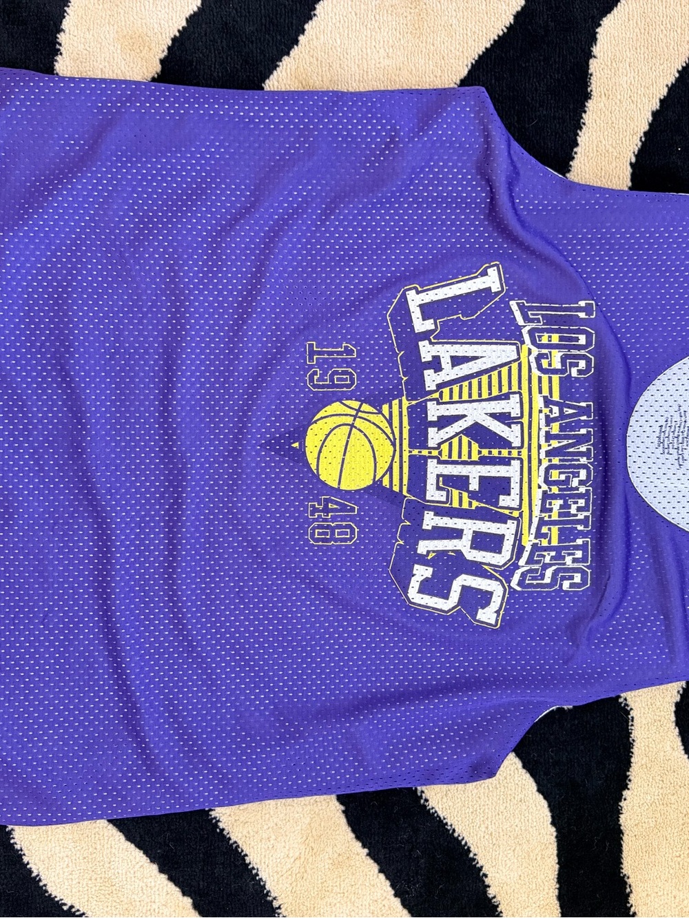 Los Angeles Lakers Purple Mesh Tank Top